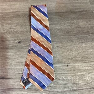 Striped Blue and Brown Men's Tie Stefani Milano